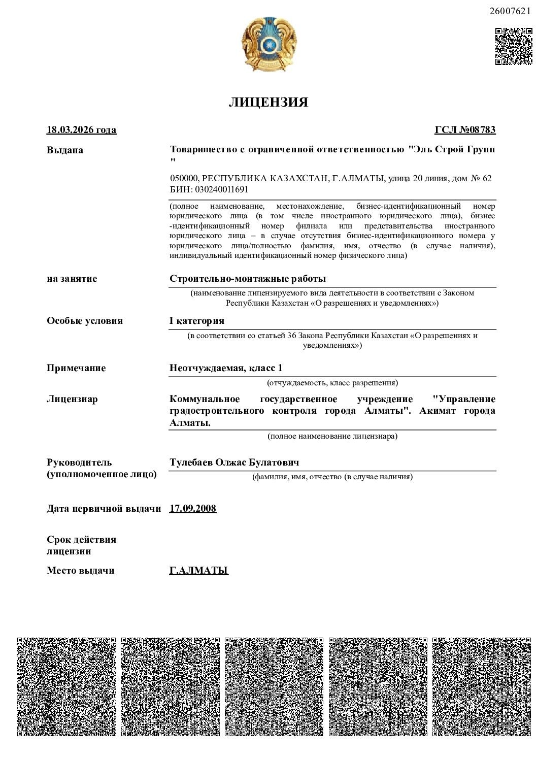 Скан лицензии I категории